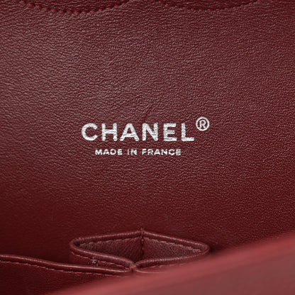 Chanel Caviar Quilted Maxi Double Flap Dark Red 6 of 11