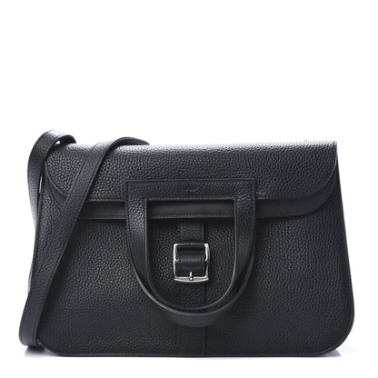 Hermes Taurillon Clemence Halzan 31 GM Black 1 of 13