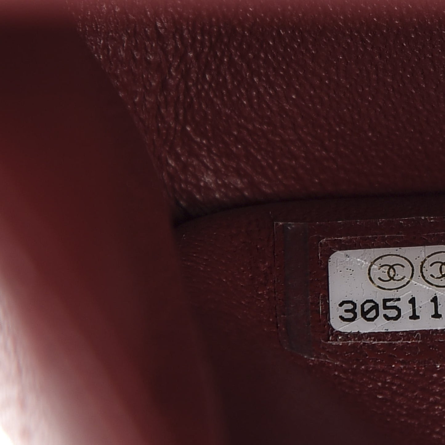 Caviar Quilted Medium Double Flap Dark Red