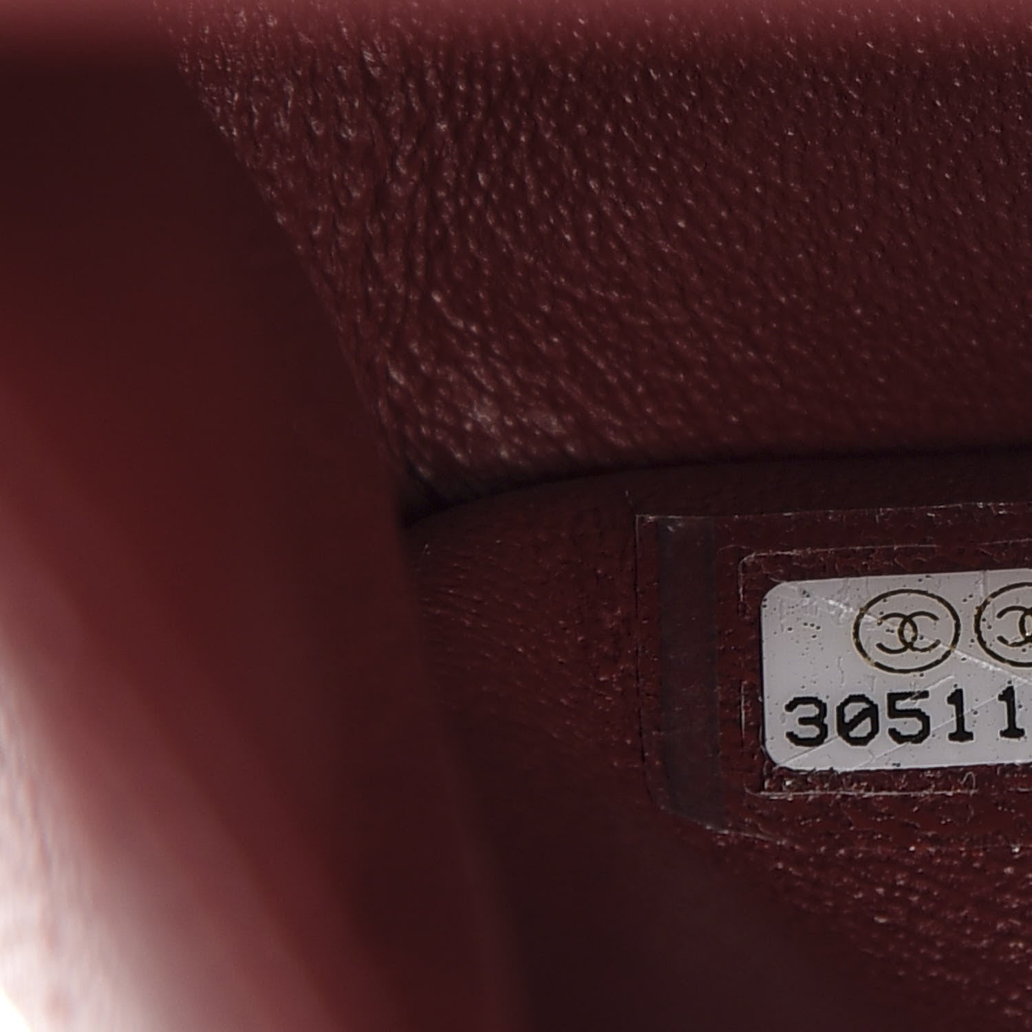 Chanel Caviar Quilted Medium Double Flap Dark Red 9 of 11