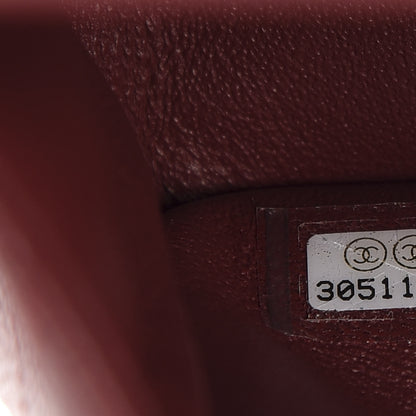 Chanel Caviar Quilted Medium Double Flap Dark Red 9 of 11