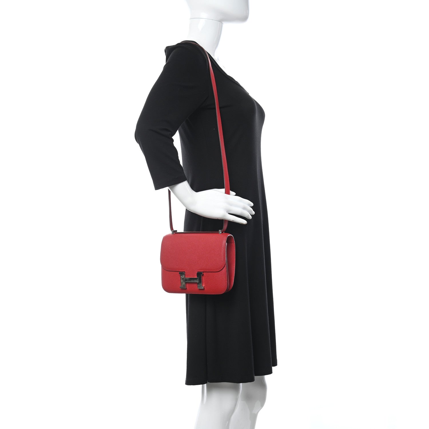 Hermes Epsom Constance 18 Rouge Casaque 2 of 13