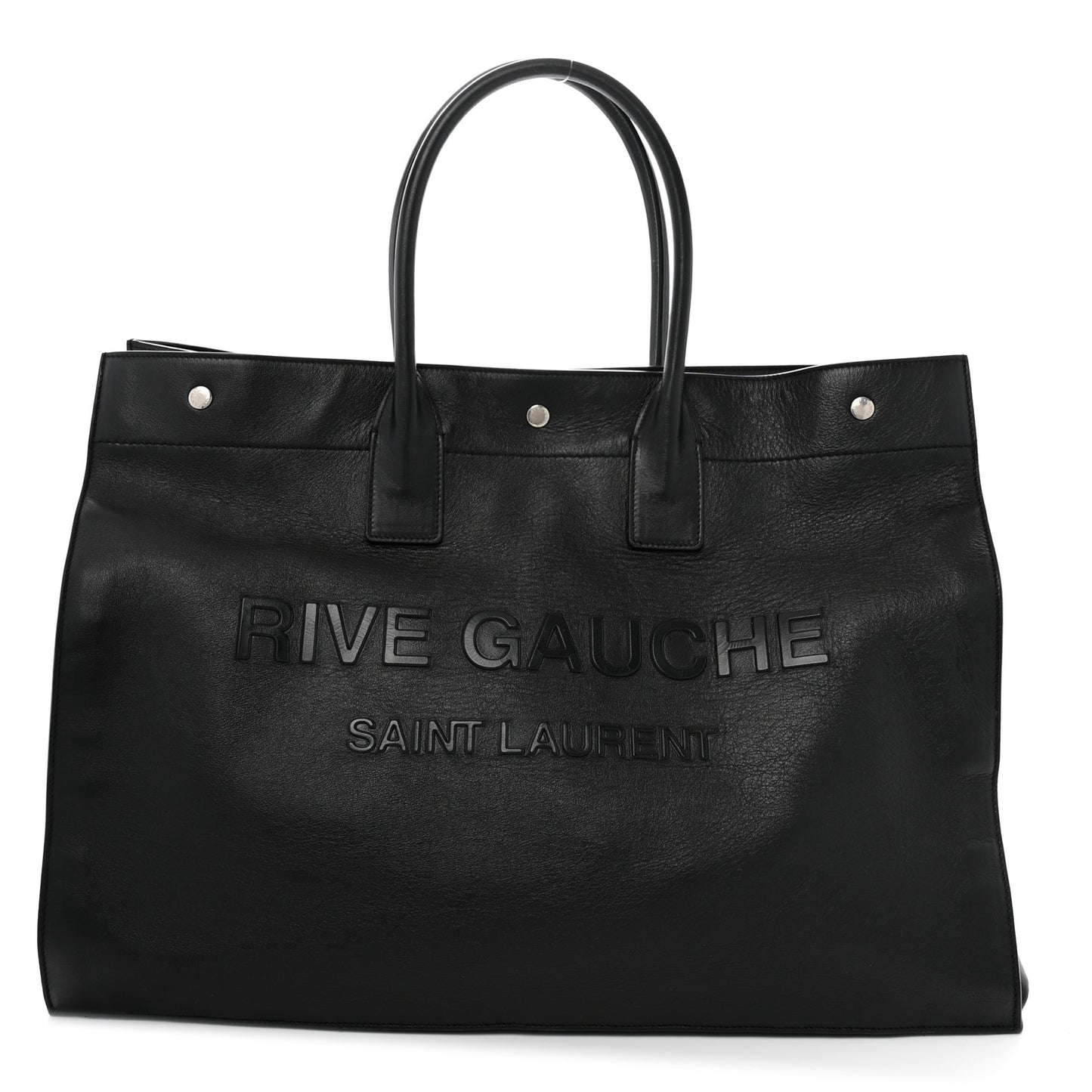 Vitello Rive Gauche Large Tote Black