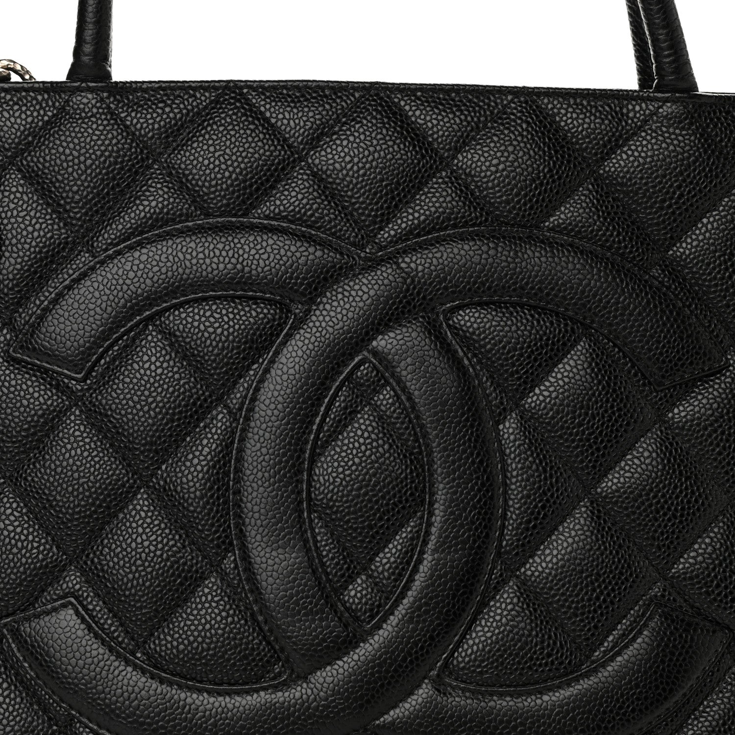 Chanel Caviar Quilted Medallion Tote Black 8 of 12