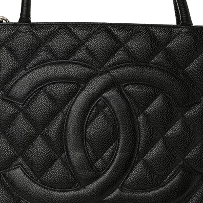 Chanel Caviar Quilted Medallion Tote Black 8 of 12