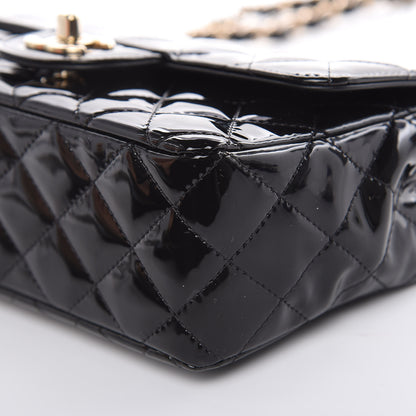 Chanel Patent Calfskin Quilted Mini Rectangular Flap Black 9 of 10