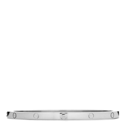 Cartier 18K White Gold Small LOVE Bracelet 16 1 of 5
