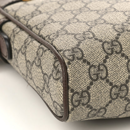Gucci GG Supreme Monogram Web Small Ophidia Messenger Bag Brown 8 of 9
