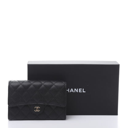 Chanel Caviar Quilted Medium Flap Wallet Black 9 of 9