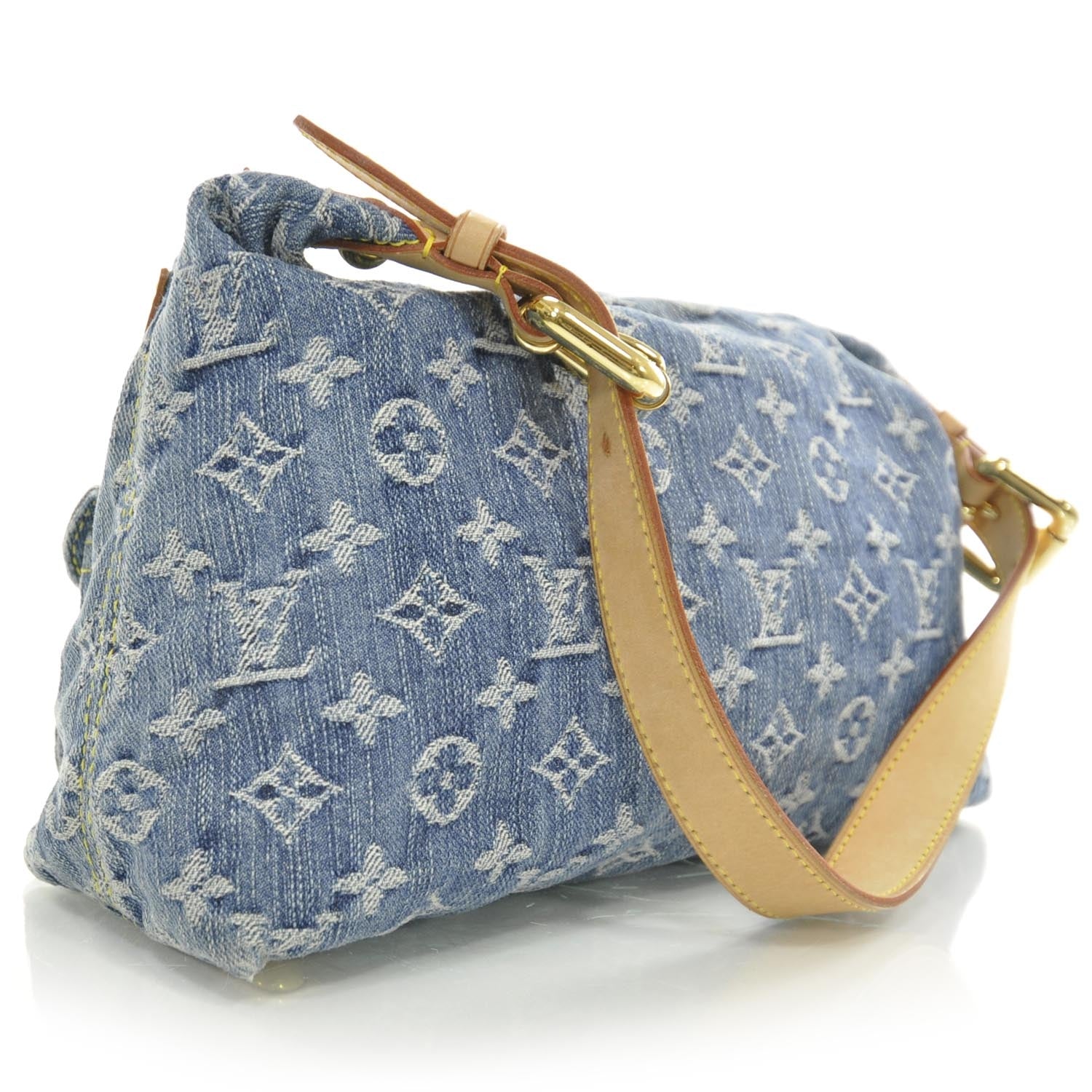 Louis Vuitton Monogram Denim Baggy PM Blue 3 of 9