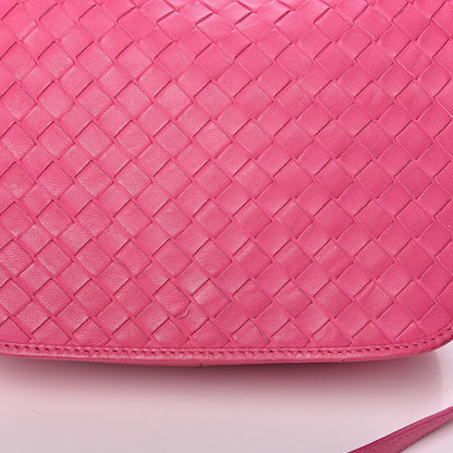 Bottega Veneta Nappa Intrecciato Mini Flap Crossbody Fuchsia 11 of 21