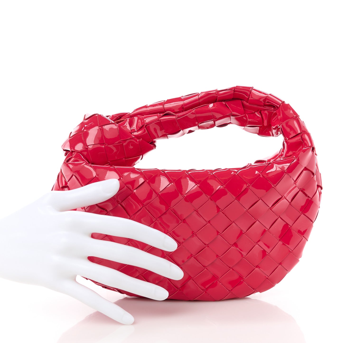 Patent Nappa Intrecciato Mini Jodie Candy Stripe