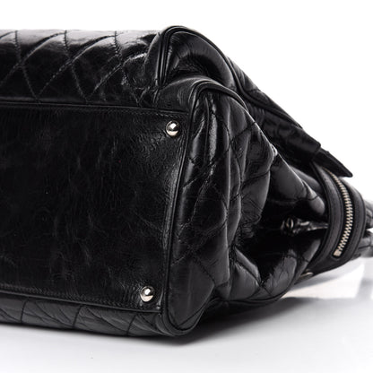 Chanel Glazed Calfskin Quilted Large New Portobello Tote Black 8 of 13