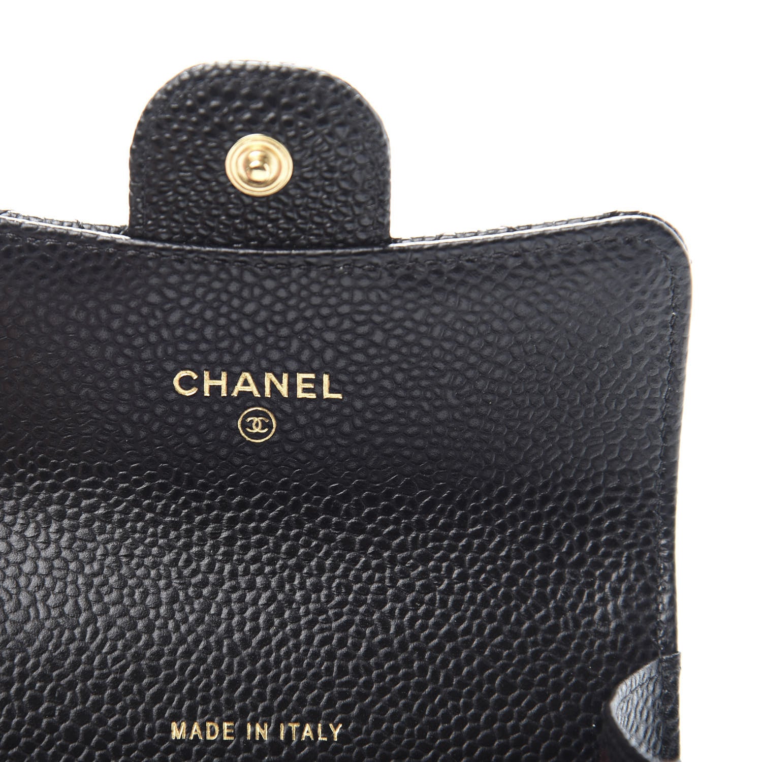 Chanel Caviar Quilted Flap Card Holder Wallet Black 9 of 11
