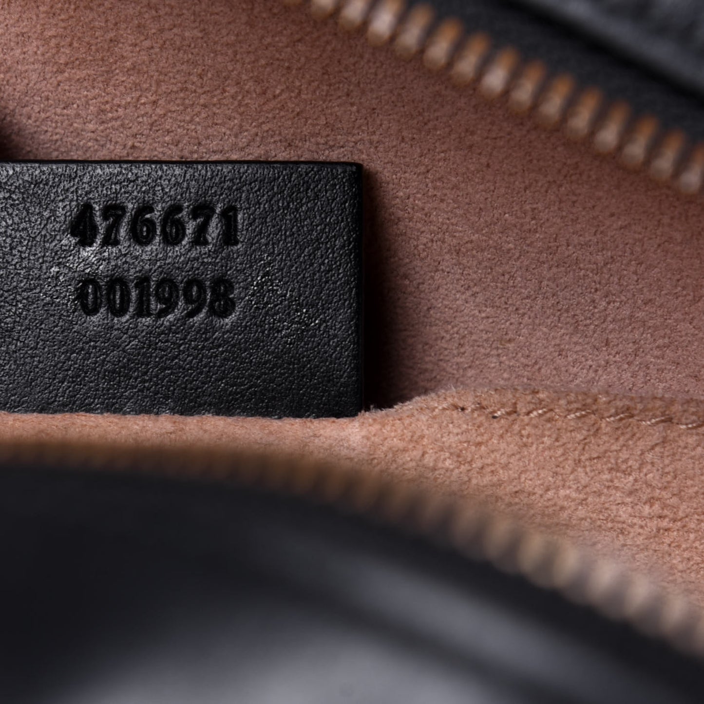 Calfskin Matelasse GG Marmont Backpack Black