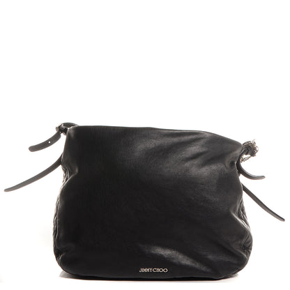 Jimmy Choo Leather Boho Biker Hobo Black 1 of 8