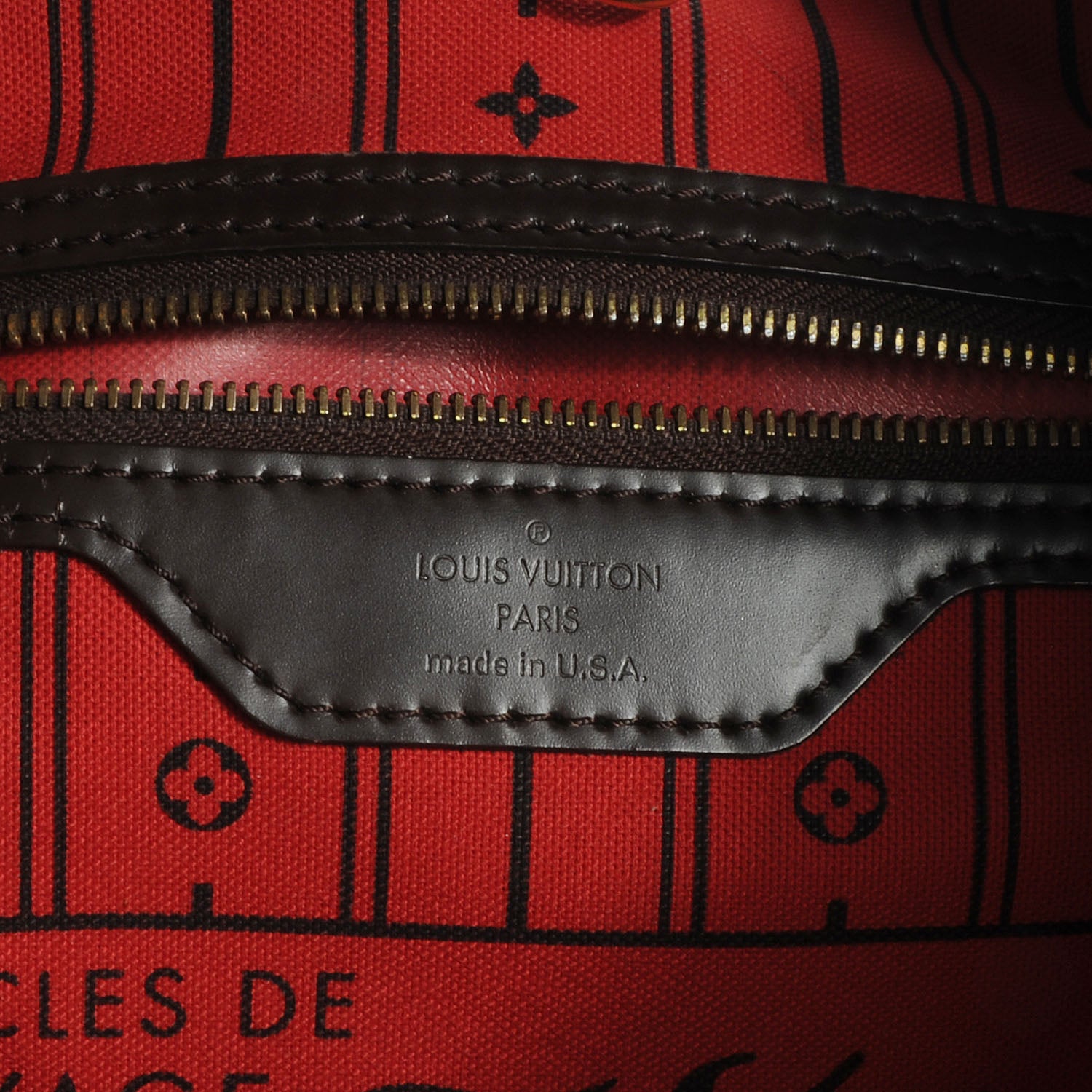 Louis Vuitton Damier Ebene Neverfull MM 6 of 7