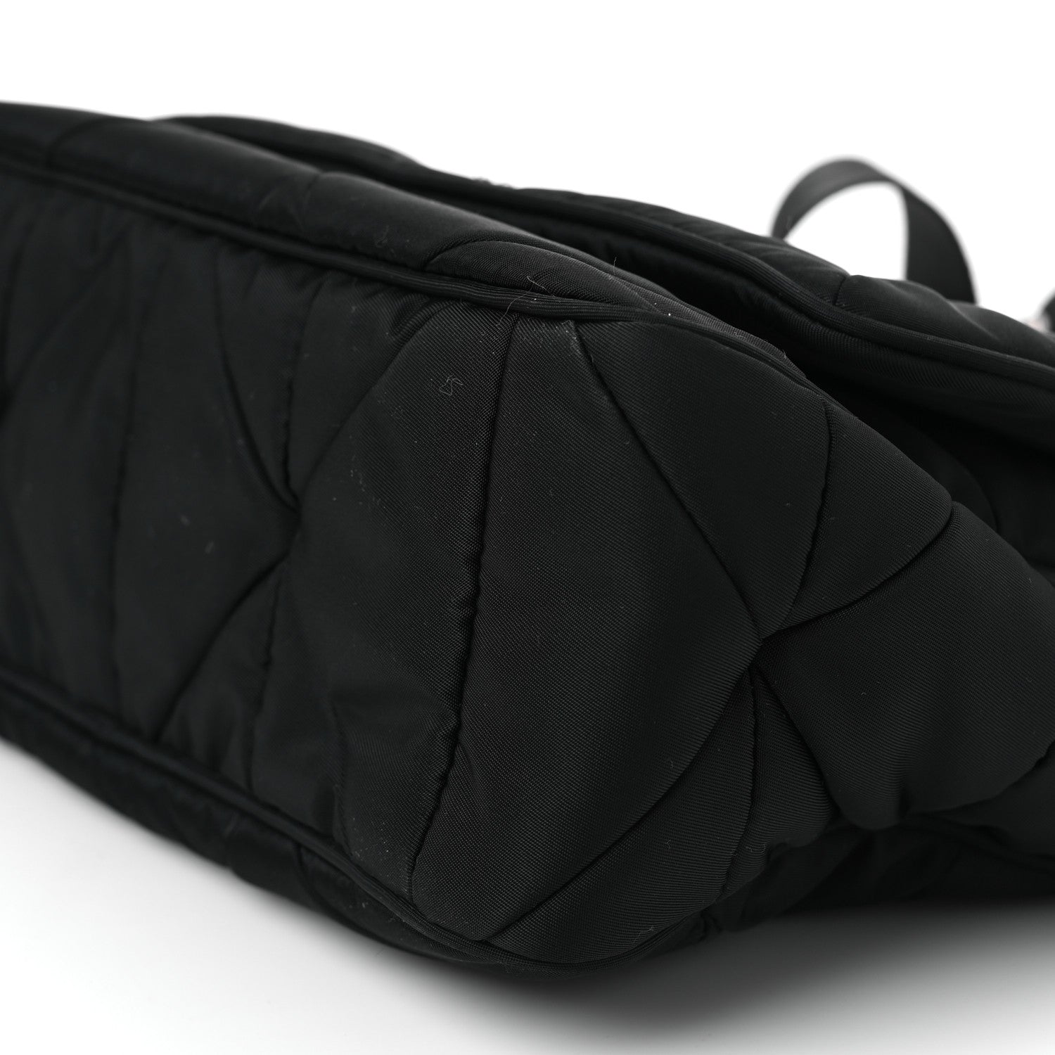 Prada Re-Nylon Quilted Padded Flap Shoulder Bag Black 10 of 10