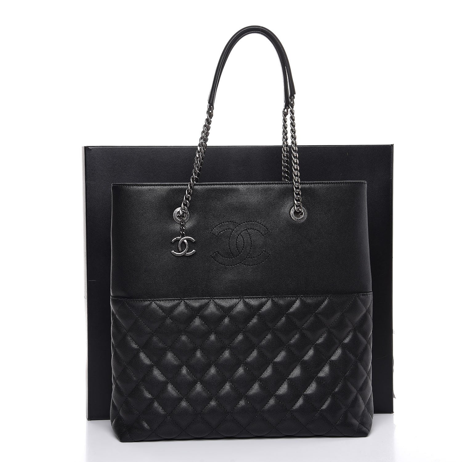 Chanel Caviar Quilted Urban Delight Tote Black 9 of 9