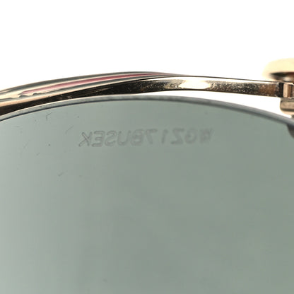 Gucci Metal Oversized Round Frame GG0225S Sunglasses Gold 8 of 9