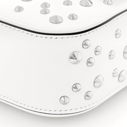 Versace Grained Calfskin Spiked Mini La Medusa Bag White 8 of 8