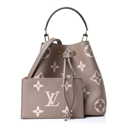 Louis Vuitton Empreinte Monogram Giant Neonoe MM Tourterelle Creme 1 of 10