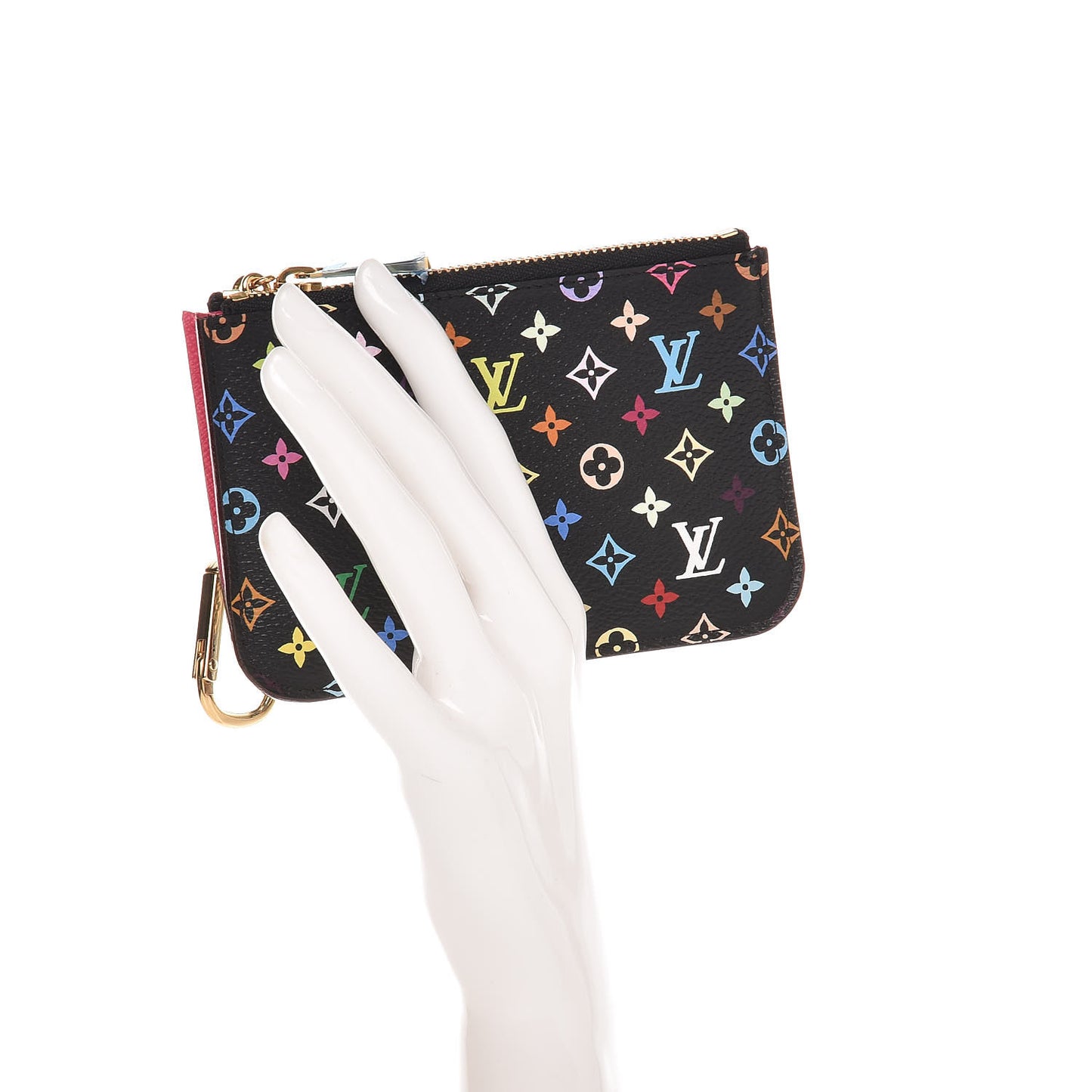 Monogram Multicolor Key Pouch Black Grenade