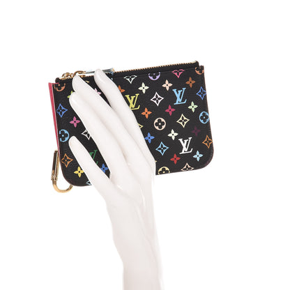 Louis Vuitton Monogram Multicolor Key Pouch Black Grenade 2 of 8