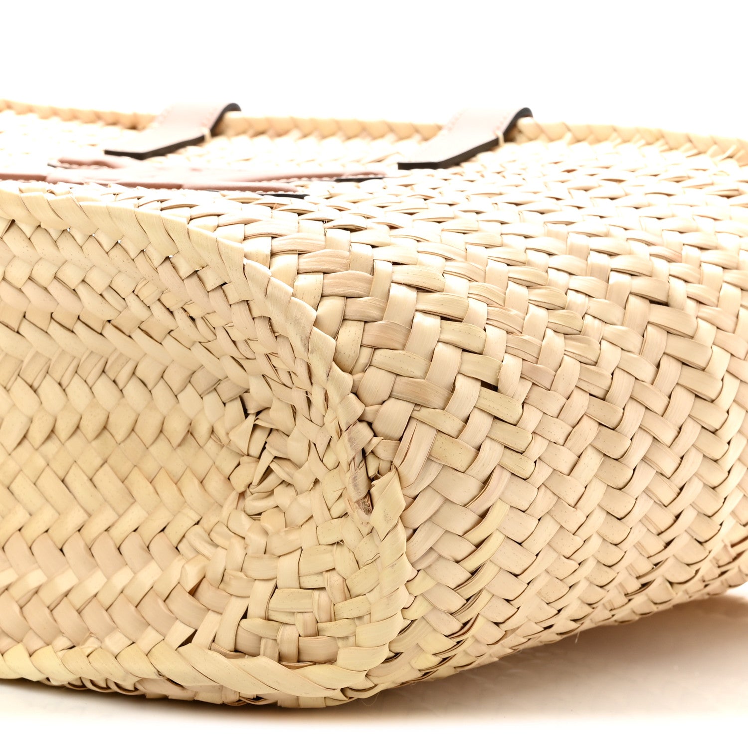Celine Raffia Calfskin Triomphe Teen Panier Tan 9 of 9