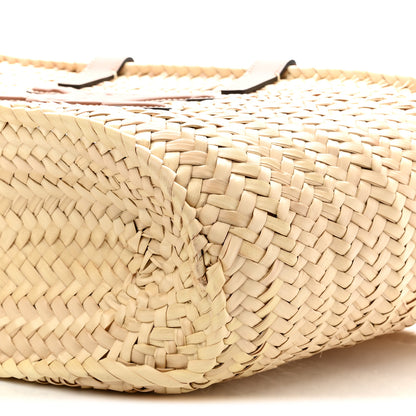 Celine Raffia Calfskin Triomphe Teen Panier Tan 9 of 9
