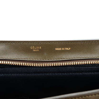 Celine Velluto Calfskin Suede Medium Tri-Color Trapeze 6 of 8