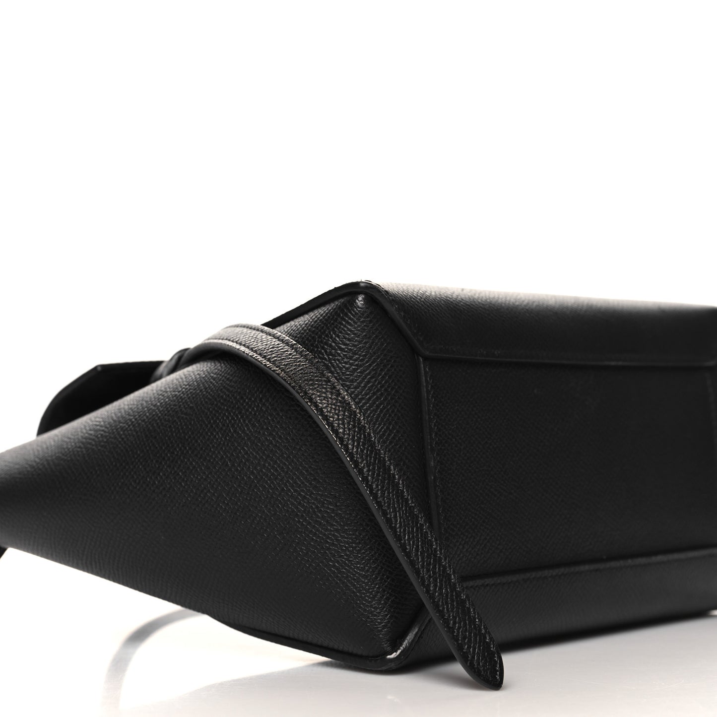 Grained Calfskin Nano Belt Bag Black