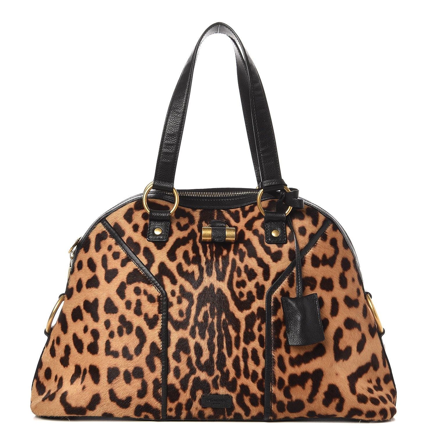 Saint Laurent Calf Hair Printed Large Muse Leopard 1 of 7