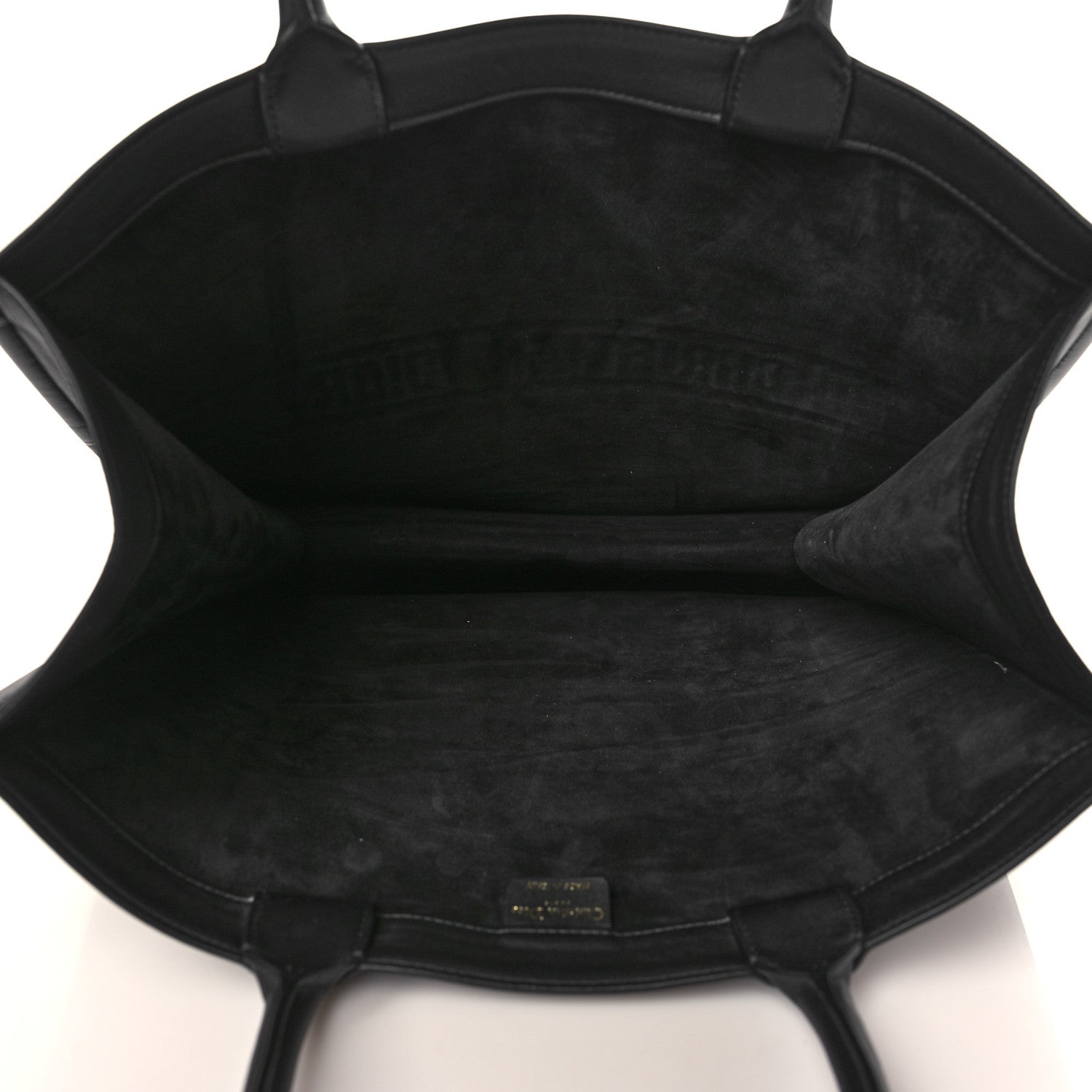 Christian Dior Calfskin Embossed Large Book Tote Black 5 of 8
