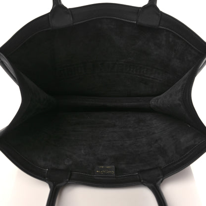 Christian Dior Calfskin Embossed Large Book Tote Black 5 of 8