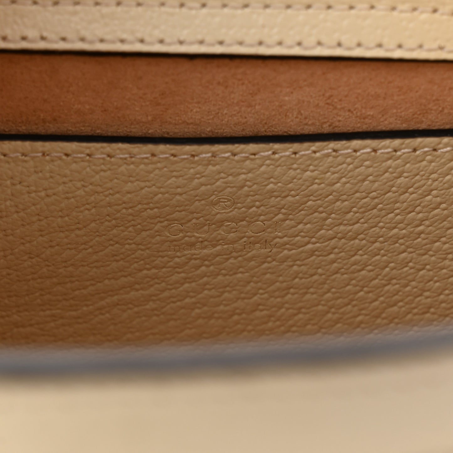 Textured Dollar Calfskin Web Mini Diana Tote Bag Mystic White