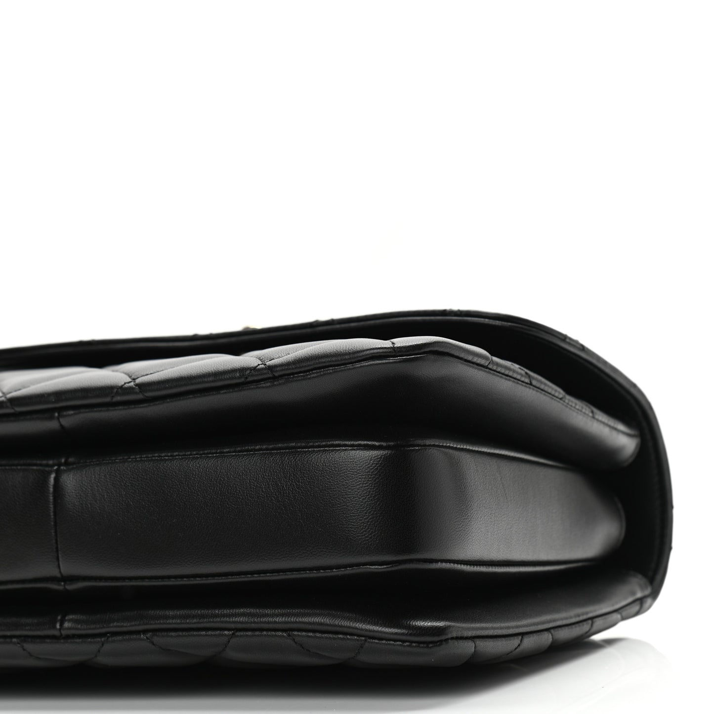 Lambskin Quilted Small Trendy CC Dual Handle Flap Bag Black
