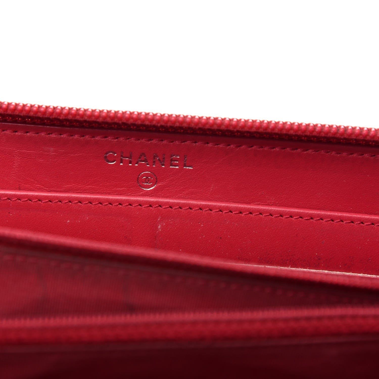 Chanel Caviar Large Timeless CC Zip Around Wallet Red 6 of 9