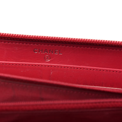 Chanel Caviar Large Timeless CC Zip Around Wallet Red 6 of 9