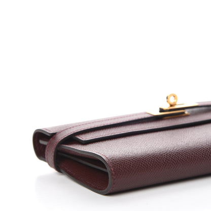 Hermes Epsom Kelly Longue Wallet Bordeaux 8 of 11