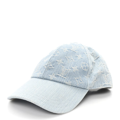 Louis Vuitton Monogram Denim Cap L Blue 1 of 10