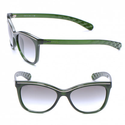Chanel Cat Eye Chain Sunglasses 6041 Green 1 of 4