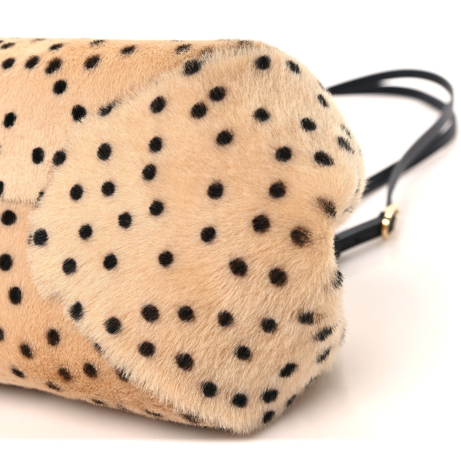 Chanel Pony Hair Cheetah Print Pretty CC Clutch With Strap Light Beige Black 10 of 11