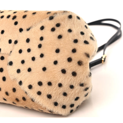 Chanel Pony Hair Cheetah Print Pretty CC Clutch With Strap Light Beige Black 10 of 11