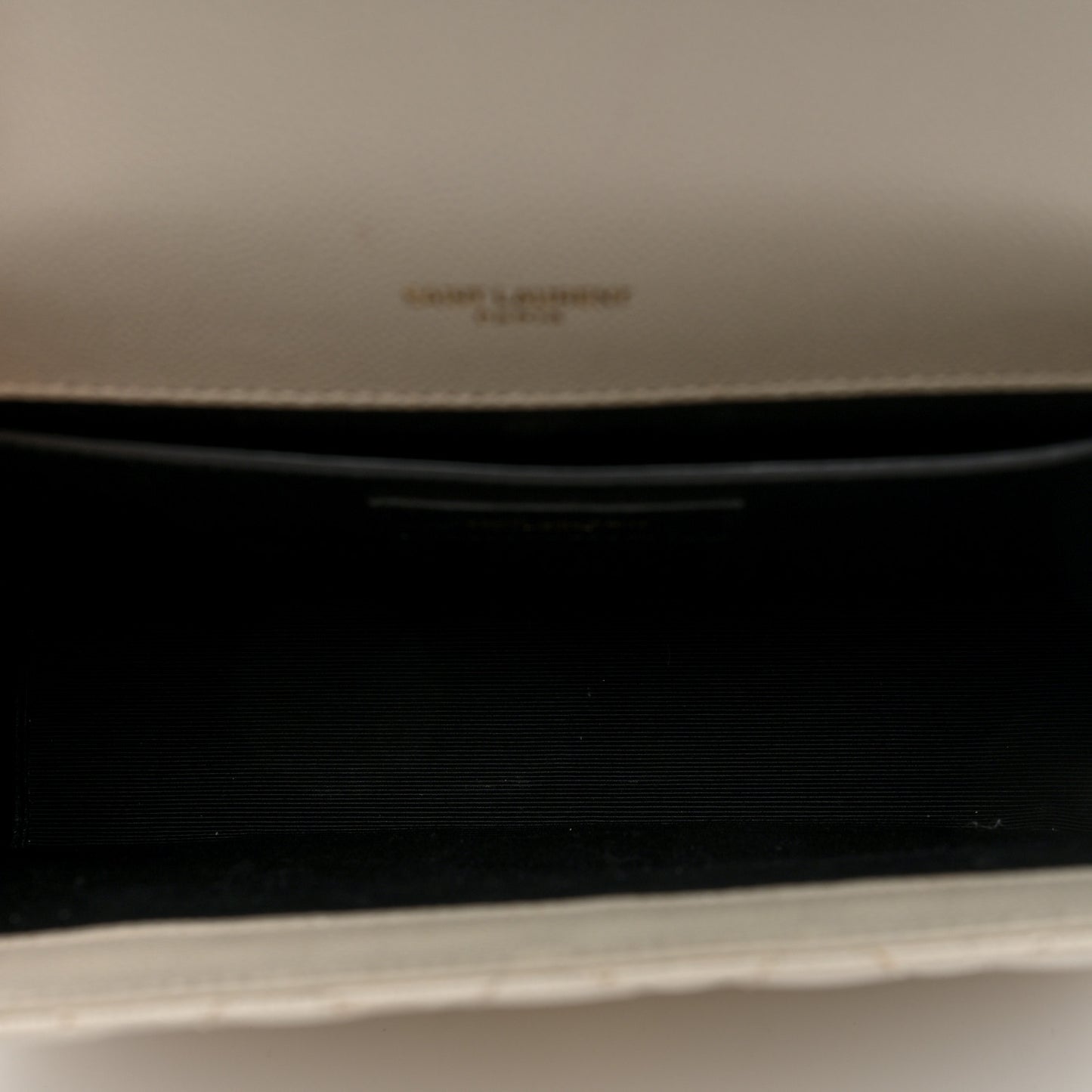 Grain De Poudre Textured Mixed Matelasse Medium Triquilt Monogram Satchel Crema Soft