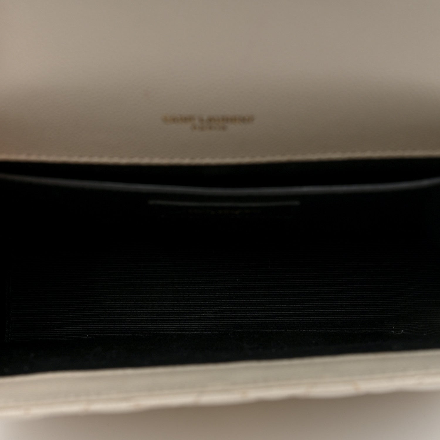 Saint Laurent Grain De Poudre Textured Mixed Matelasse Medium Triquilt Monogram Satchel Crema Soft 4 of 8