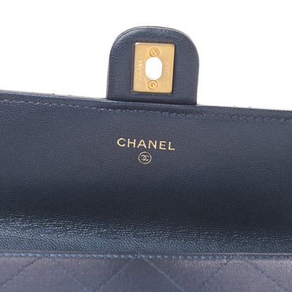 Chanel Iridescent Lambskin Quilted Chic Pearls Clutch With Chain Blue 6 of 12