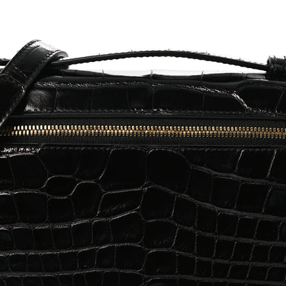 Loro Piana Glazed Alligator L19 Extra Pocket Pouch Black 7 of 10