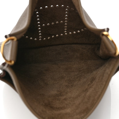 Hermes Taurillon Clemence Evelyne III PM Etoupe 5 of 8