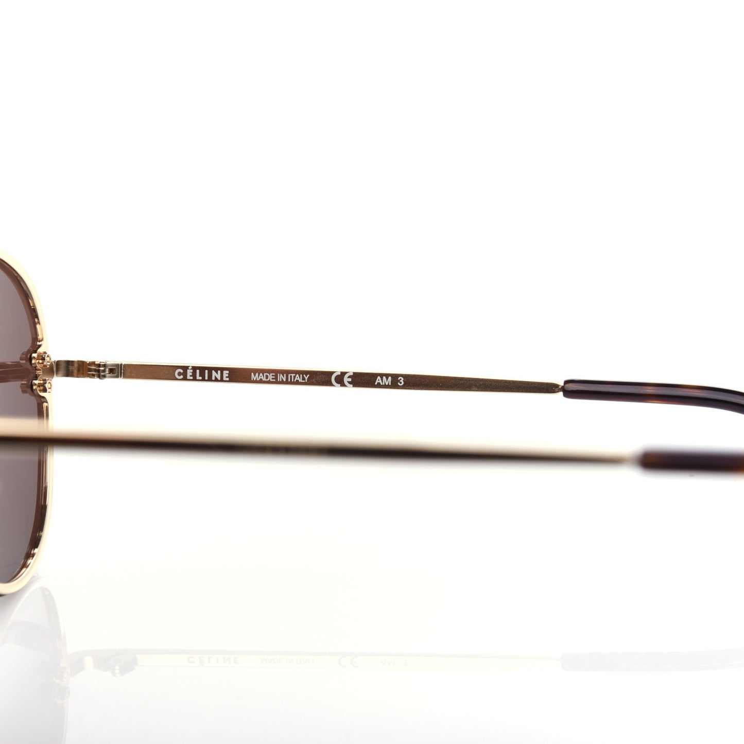 Mirror Aviator Sunglasses CL 41391/S Gold Tortoise